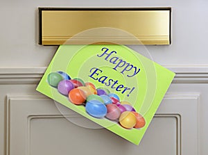 Happy Easter Greetings Card - Eggs