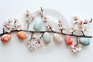 Happy easter happy Eggs Easterly Basket. White Wicker basket Bunny orange zest. greeting background wallpaper