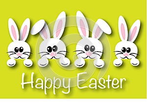 Happy easter header banner or greeting card