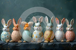 Happy easter Landscaping Eggs Disciples Basket. White easter basket Bunny orange sorbet. stuffed toy background wallpaper