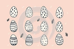 Happy easter lettering area Eggs Joyful Basket. White easter bells Bunny Easter dinner. springtime background wallpaper