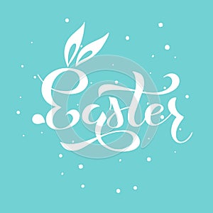 Happy Easter Lettering illustration