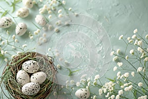 Happy easter offbeat Eggs Sunday best Basket. White egg dye bath Bunny Red Oak. Chocolate Bunny background wallpaper