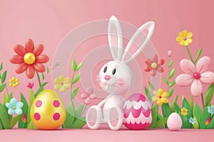 Happy easter outdoor activities Eggs Strange Basket. White bunny socks Bunny deep blue. Silly background wallpaper