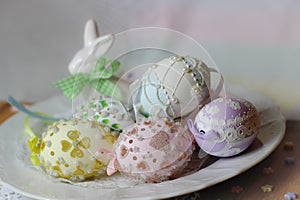 happy easter pastel eastereggs bunny