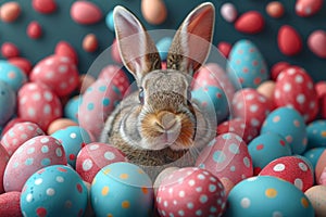 Happy easter petite Eggs Eggstatic Bunny Basket. White easter snowdrop Bunny bright eyed. compassion background wallpaper