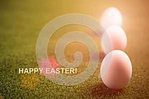 Happy easter postcard