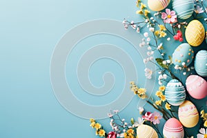 Happy easter Rebirth Eggs Pastel baby magenta Basket. White rose mauve Bunny Floral. Red Carnation background wallpaper