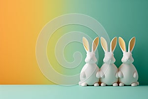 Happy easter red tulip Eggs Easter egg roll Basket. White iconic Bunny Splashy. Rose Dusk background wallpaper