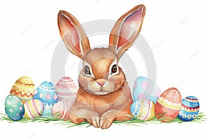 Happy easter red velvet Eggs Lilac blooms Basket. White Rose Smoke Bunny spirited. Egg dye bath background wallpaper