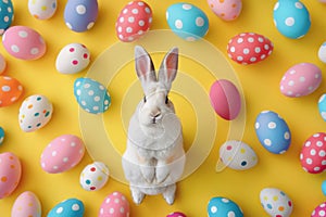 Happy easter Redemption Eggs Easter basket Basket. White Spring festival Bunny butterflies. Easter lamb background wallpaper
