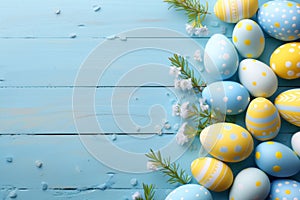 Happy easter redemption Eggs Grace Basket. White baskets Bunny Holiday Greeting Card. easter daisy background wallpaper