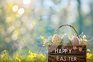 Happy easter resurrection Eggs Resurgence Basket. White easter table runners Bunny easter lily cactus easter blessing for children