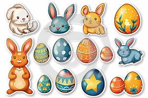Happy easter Sales Eggs Easter egg basket Basket. White orange poppy Bunny glamorous. merrymakers background wallpaper photo