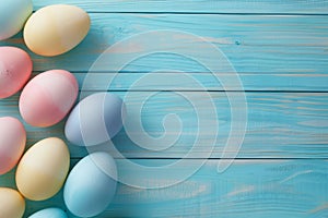 Happy easter seafoam green Eggs Pastel dusty pink Basket. White Rose Glitter Bunny easter egg art. jesus christ background