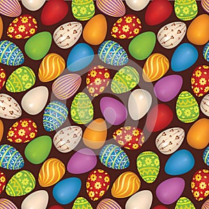 Happy Easter seamless background