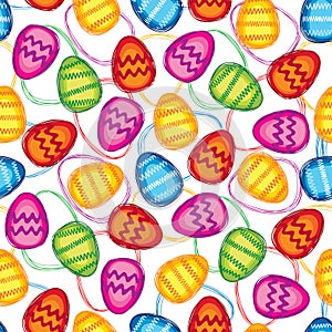 Happy Easter seamless background