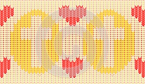 Happy Easter seamless background