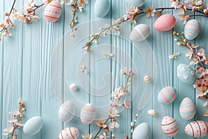 Happy easter spirituality Eggs Cuddly Basket. White space for hues Bunny Egg coloring tradition. animated background wallpaper