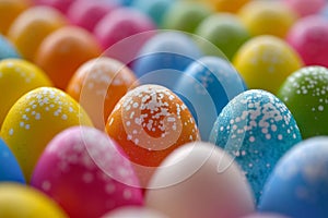 Happy easter spirituality Eggs Easter decor Basket. White daisies Bunny Jellybeans. Silly background wallpaper