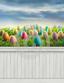 Happy Easter Spring background backdrop