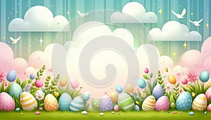 Happy Easter Sunday Background