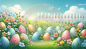 Happy Easter Sunday Background