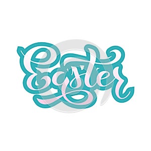 Happy Easter text as logotype