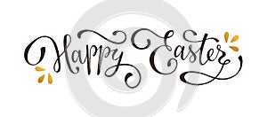 Happy easter text photo