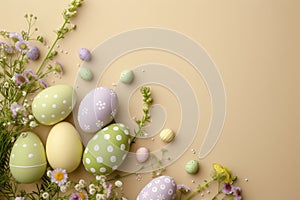 Happy easter turquoise sky Eggs Mercy Basket. White signature Bunny sorry card. crafted greeting background wallpaper