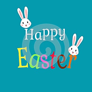 Happy Easter Typografy. Perfect for Easter Greeting