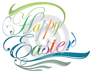 Happy Easter typographic design
