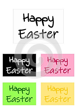Happy Easter vector design.  Easy color change