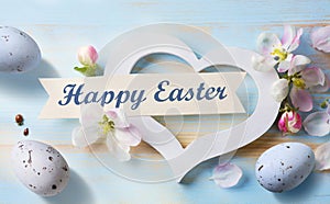 Happy Easter Wishes and Messages holidays Easter banner or greeting card design
