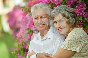 Happy elder couple