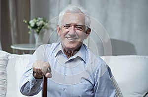 Happy elder man photo