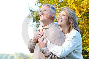 Happy elderly couple photo