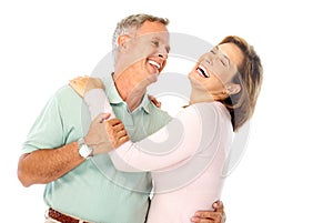 Happy elderly couple