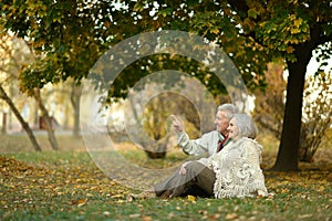 Happy elderly couple