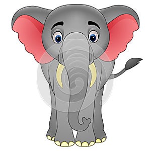 Happy elephant cartoon