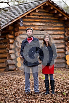 Happy Engaged Couple Portrait