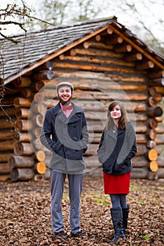 Happy Engaged Couple Portrait