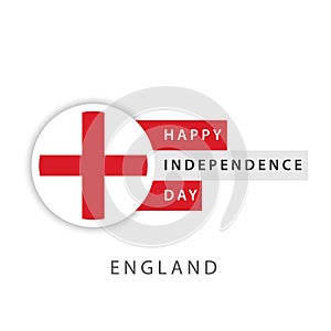 Happy England Independence Day Vector Template Design Illustrator