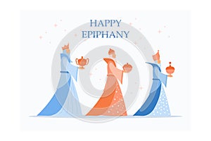 Happy epiphany day design, religion christianity god faith spirituality belief and pray theme,