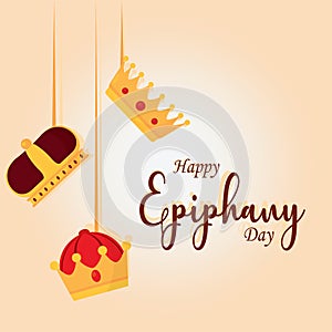 Happy epiphany day poster