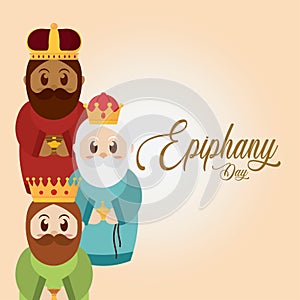 Happy epiphany day poster