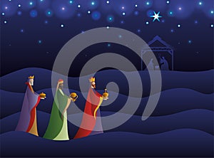 Happy epiphany day vector design