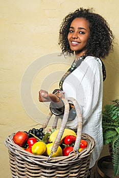Happy Ethiopian woman