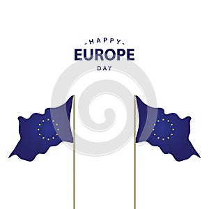 Happy Europe Day Vector Template Design Illustration