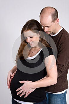 Happy Expectant Couple photo